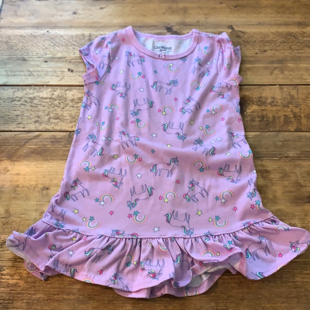 Oshkosh unicorn purple nightgown.